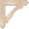 Ekena Millwork Balboa Arts and Crafts Smooth Bracket w/ Offset Brace, Douglas Fir, 7 1/2"W x 32"D x 32"H BKT0806X32X32BOA03SDF - alternate 2